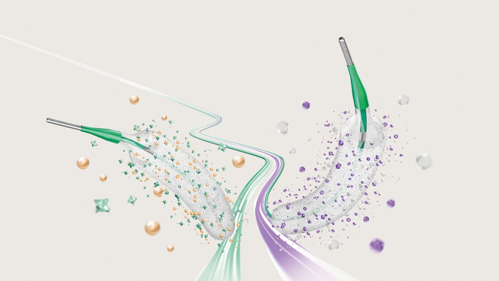 Koroner anjiyoplasti için iki ilaç kaplı balon